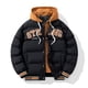 thumbnail image 2 of Chaqueta juvenil con cremallera para hombre, nueva chaqueta de calle, chaqueta a prueba de viento, chaqueta de moda con capucha, abrigo térmico grueso de algodón para invierno para hombre, 2 of 5