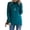 Bm-07 Peacock Blue, variant on Anygrew Women Pullover Sweater Long Sleeve Casual Sweaters for Women Turtleneck Knit Jumper
