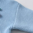 thumbnail image 5 of Cethrio Girls Crew Neck Sweaters, Long Sleeve Fall Winter Knitted Pullover Girls Clothing Sky Blue Size 1-2 T, 5 of 6