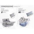 thumbnail image 6 of Safe Travel Car Seat for Small Dogs Grey Standard Size with Clip-On Leash, 6 of 6