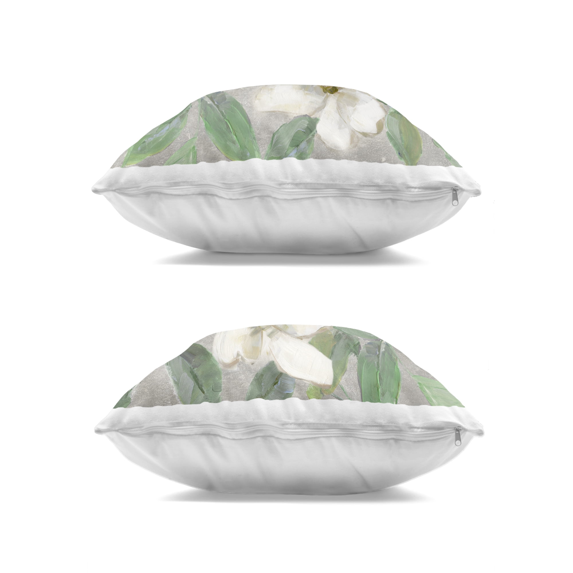 Stupell Industries Blooming Ivory Magnolias 2 Piece Decorative Printed Throw Pillow Set, design by Sally Swatland, 18 x 7 x 18
