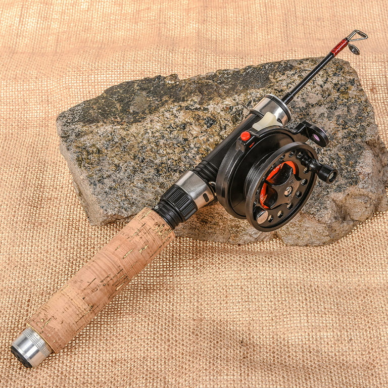 Mairbeon Ice Fishing Rod Retractable Reel Telescopic Pole Stick for  Freshwater Saltwater