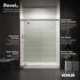 thumbnail image 7 of Kohler 707200-L-BNK 70 x 59.62 in. Revel Sliding Shower Door with 0.25 in. Thick Crystal Clear Glass - Anodized Brushed Nickel, 7 of 7