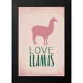 thumbnail image 2 of Kimberly, Allen 17x24 Black Modern Framed Museum Art Print Titled - Love Llamas, 2 of 5