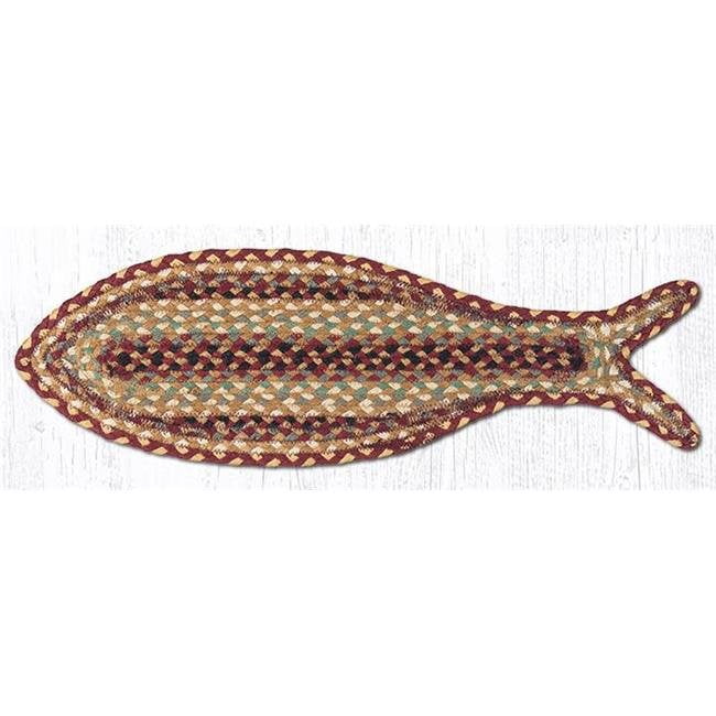 Capitol Importing Fish Shape Rug Burgundy 