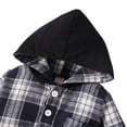 thumbnail image 4 of SYNPOS 2PCS Toddler Baby Boys Girls Hoodie Sweatsuit Warm Outfits Kids Plaid Shirt Top Pants Set for Fall Winter Spring Sets 0-24 Months, 4 of 10