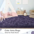 thumbnail image 7 of Softlife Super Soft Rug For Living Room Fluffy Rugs For Dorm Room Cute Plush carpet For Bedroom,8' x 10',Gray Purple, 7 of 7