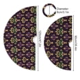 thumbnail image 5 of Yayeee Christmas Tree Skirt 47 inches for Xmas Tree Holiday Party Decoration, Gold and Purple Floral Pattern, 5 of 6