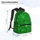 thumbnail image 2 of Disketp Green Glitter Mochila Ligera Clásica con Múltiples Bolsillos, Mochila Casual para Hombre y Mujer, Ideal para Escuela, Trabajo y Viajes, 2 of 6