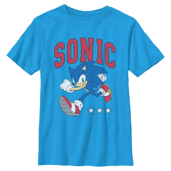Boys Sonic the Hedgehog Three Stars Running T Shirt