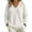 White, variant on Knit Shirts for Women Zaewscy Fashion Women's Casual Solid Color Long Sleeve V-neck Imitation Blouse Shirt Black XXL