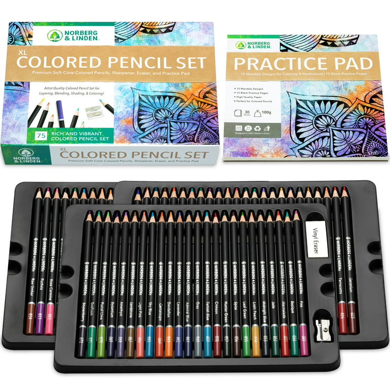 ColorIt Great Escape Bundle - 3 Coloring Books, 50 Marker Set, 48 Gel Pen  Set, and 72 Colored Pencil Set