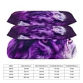 thumbnail image 2 of 3 Pcs Soft Bedding Set, Includes 1 Duvet Cover with Zipper And 2 Pillow,Shams Purple Wolf Queen(90"×90"), 2 of 8