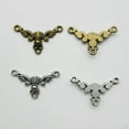 thumbnail image 4 of U8MO 20/60/100pcs Antique Silver Charms Pendant Connector For Jewelry Making 26*15mm-Antique silver-20pcs, 4 of 5