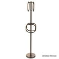 thumbnail image 4 of Towel Stand with 4 Integrated Towel Rings - Unlacquered Brass / Grooved, 4 of 5