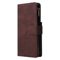 thumbnail image 4 of Cowithday Phone Case for Samsung Galaxy S21 Ultra, Galaxy S21 Ultra Wallet Case with Zipper for Women Men, PU Leather Magnetic Flip Kickstand Closure Wrist Strap Zipper Card Holder Cases, Brown, 4 of 8