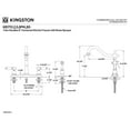 thumbnail image 5 of Kingston KB1758PKLBS Duchess Two-Handle 4-Hole 8" Centerset Kitchen Faucet with Brass Sprayer in Brushed Nickel, 5 of 7