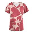 thumbnail image 4 of TIMIFIS Blouse d'Uniforme de Travail pour Femmes, Manches Courtes, Col en V, avec Poches, 4 of 5