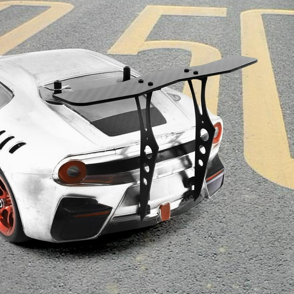 PETSOLA 1/10 RC Car Tail Wing Replaces Professional Carbon Fiber DIY Tools Sports Car Rear Wing Spare Parts for Vehicle Hobby Car Car
