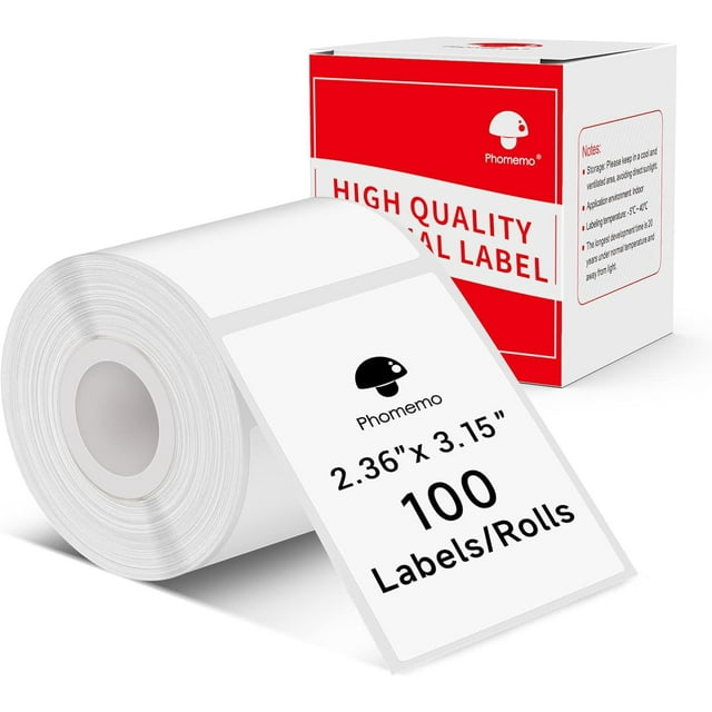 Etiquetas Adhesivas Térmicas Phomemo 60x80mm para M221/M220/M250/M260
