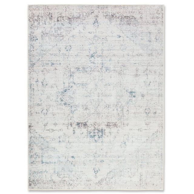 Aura Spill Proof Washable Indoor Area Rug Living Room, Entryway, Bedroom, Kids Room, 3 ft x 5 ft