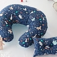 thumbnail image 3 of Almohada de lactancia para bebés y localizador corporal con funda de almohada de algodón de calidad, adecuada para lactancia materna de bebés, 3 of 5