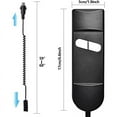 thumbnail image 6 of Lift Chair Remote Replacement, 5 Pin 2 Button Power Recliner Remote for Okin Limoss Pride - Straight, 6 of 6
