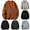 Beige, variant on JDQJBZ Mens Winter Coat,Jacket Fashion Solid Color Long Sleeve Breasted V Neck Casual Fleece Lined Warm Knitted Cardigan Coat