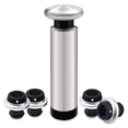 thumbnail image 1 of Ahorrador de vino sellado al vacío, bomba de acero inoxidable fácil de usar que mantiene la frescura del vino, corchos de botella reutilizables, ideal para cualquier conocedor de vinos, 1 of 5