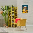 thumbnail image 3 of Stupell Industries Trendy Dog Friend Animals & Insects Painting Gallery Wrapped Canvas Art Print Wall Art, 16 x 24, 3 of 8