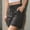 Gray, variant on ClodeEU Women's Drawstring Cargo Knee Length Shorts,Elastic Waist Casual Bottoms with Pocket Army Green,Womens Plus S