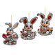 thumbnail image 2 of 3 Piezas Colgante Conejo Pascua Decorativo Llavero Acrílico Ornamento Colgante para Coche Mochila Bolsa Regalo Decoración de Pascua Cumpleaños, 2 of 9