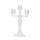 thumbnail image 3 of Candelabro de vidrio Candelabro Mesa decorativa Centro de mesa Decoración del hogar Candelabro de cena Candelabro de vidrio para mantel de Claro, 3 of 9