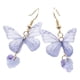 thumbnail image 3 of 1 par de pendientes colgantes de mariposa, pendientes decorativos de mariposa, pendientes colgantes para mujer, 3 of 6