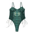 thumbnail image 4 of Gibobby Conjunto ropa interior mujer Conjunto De Lencería Erótica Ropa Interior Sexy para Mujeres Encaje Mujeres Lencería Cuello en V Ropa de Dormir(Verdemilitary, M), 4 of 5