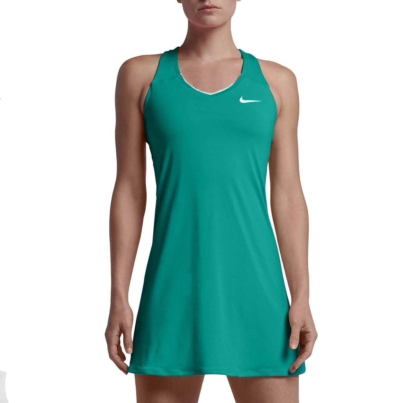Nike Women's Dri-Fit Court Pure Tennis Dress-Rio Teal - Walmart.com