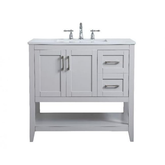 36 in. Single Bathroom Vanity in Grey