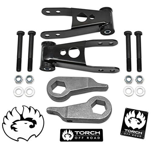 TORCH 3" avant 2" Arrière Kit de Levage de Nivellement compatible avec 1998-2011 Ford Ranger 4X4 et la Barre de Torsion Suspension 2WD Modèles (Bord et Sport)