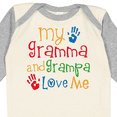 thumbnail image 4 of Inktastic Gramma and Grampa Love Me Boys or Girls Long Sleeve Baby Bodysuit, 4 of 5