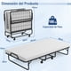thumbnail image 3 of Cama Plegable Costway Con Colchón De Espuma Viscoelástica Marco De Metal 191 x 96 x 28 cm, 3 of 10