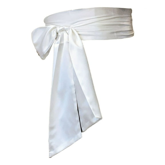 SDFGTstore Ribbon Waist Band 250cm Long 9.5cm Wide Dress Belt Long Ribbon Sash Wide Girdle for Bridal Gowns and Special Occasion