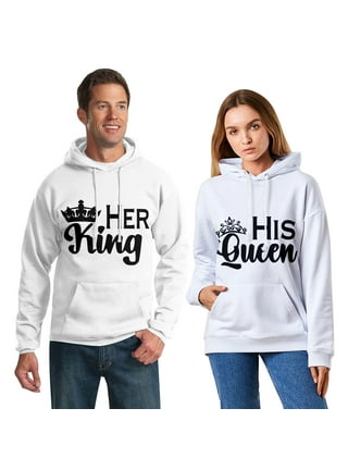 King and queen hoodies walmart hotsell