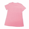 thumbnail image 2 of Sumai Crew-Neck Women's T-Shirt Short-Sleeved Fitted Summer Casual Tops Pink 4XL, 2 of 4