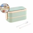 thumbnail image 1 of Dvruxg Bento Box Adult Lunch Box, Stackable 2 Layer 304 Stainless Steel Lunch Container for Office, Portable Lunch Box Containers, 1 of 3
