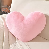 Fuebueo Home Savings Heart Pillow Pink Throw Pillows Love Pillow Cushion Toy Throw Pillows for Friends Valentine's Day Fit for Living Heart Throw Decorative Pillows