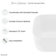 thumbnail image 6 of Carre 14.5" Square Vessel Bathroom Sink, 6 of 9