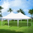 thumbnail image 5 of Erommy 26x19ft Party Tent,Heavy Duty WeddingTent with 8 Removable Sidewalls, 8 Church Windows and 2 Pull-Back Doors, White, 5 of 9