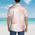 thumbnail image 6 of Daiia Pink Marble Hawaiian Shirt for Men Gentle Cotton Regular Short Sleeve Casual-Large, 6 of 9