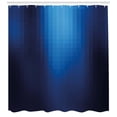 thumbnail image 3 of Ambesonne Navy Shower Curtain, Blurry Mosaic Pixel Square, 69"Wx75"L, Turquoise Pale Blue, 3 of 3