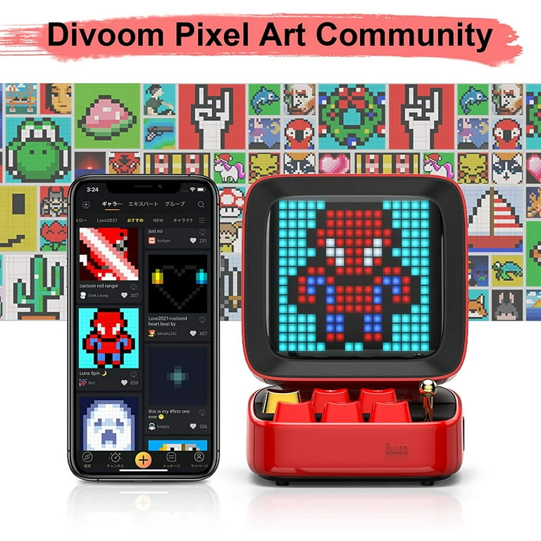 Divoom Ditoo -- Pixel Art Bluetooth Speaker with 16*16 LED Display